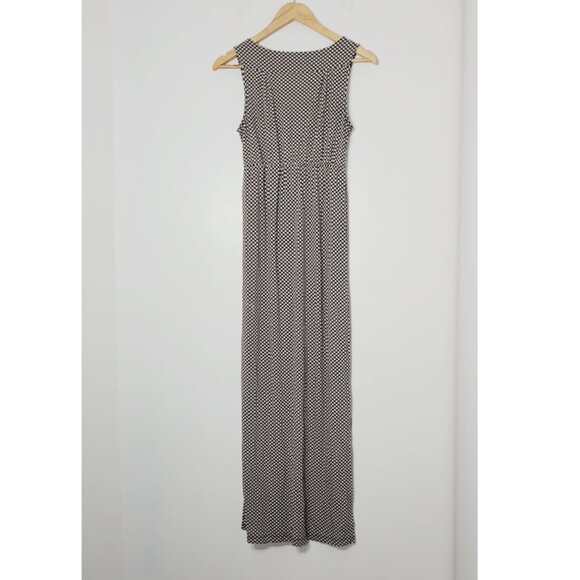 Mexx Womens Black & Tan Polka Dots Sleeveless Business Causal Maxi Dress Size XS - Picture 2 of 12